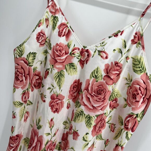 ALEXANDRA NICOLE Babydoll Nightie Medium Rose Spaghetti Strap Short Slip Chemise - Picture 3 of 7
